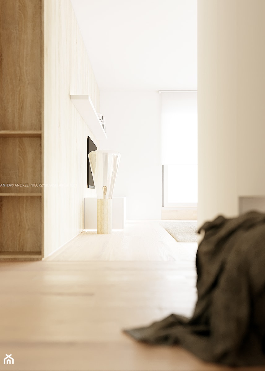 Penthouse dla dwójki z kotem - Hol / przedpokój, styl minimalistyczny - zdjęcie od ANIEA