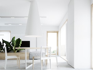 Metamorfoza wnętrza domu typu kostka - Jadalnia, styl minimalistyczny - zdjęcie od ANIEA