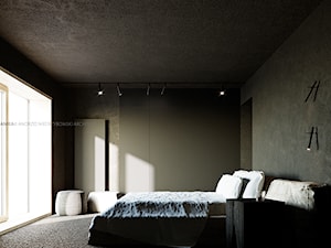 Metamorfoza wnętrza domu typu kostka - Sypialnia, styl minimalistyczny - zdjęcie od ANIEA