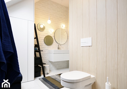 Remont łazienki małym kosztem - Łazienka, styl skandynawski - zdjęcie od ANIEA
