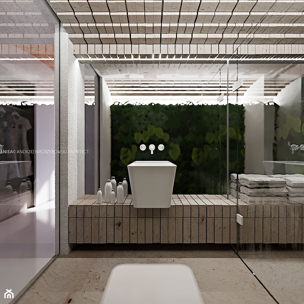 wizualizacja łazienki hotelowej - zdjęcie od ANIEA - Homebook