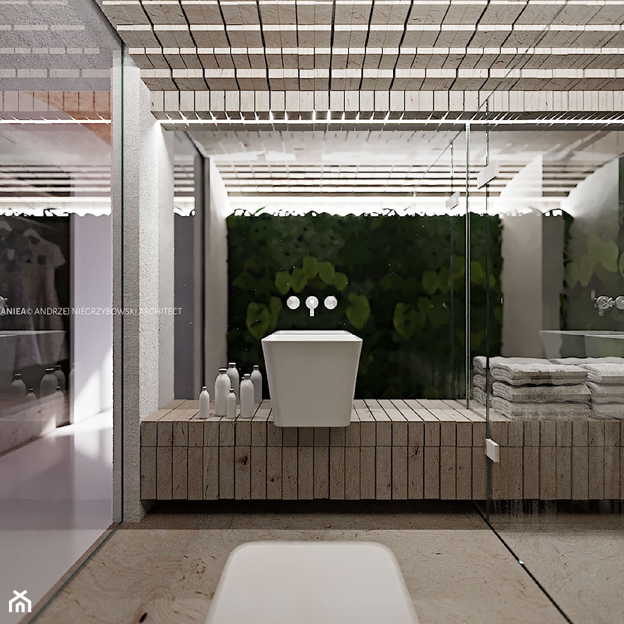 wizualizacja łazienki hotelowej - zdjęcie od ANIEA