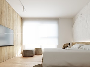 Penthouse dla dwójki z kotem - Sypialnia, styl minimalistyczny - zdjęcie od ANIEA