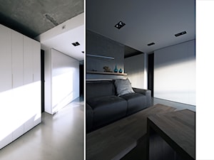 Mieszkanie na Redłowie - Średni szary salon, styl minimalistyczny - zdjęcie od ANIEA