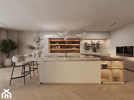 Aranżacje wnętrz - Kuchnia: KUCHNIA PREMIUM W BEŻU - Kuchnia, styl nowoczesny - w.kitchens. Przeglądaj, dodawaj i zapisuj najlepsze zdjęcia, pomysły i inspiracje designerskie. W bazie mamy już prawie milion fotografii!