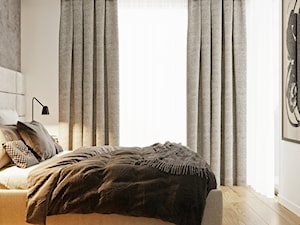 Sypialnia, duże łóżko - zdjęcie od Quality Design - projekty i kompleksowe wykończenia wnętrz