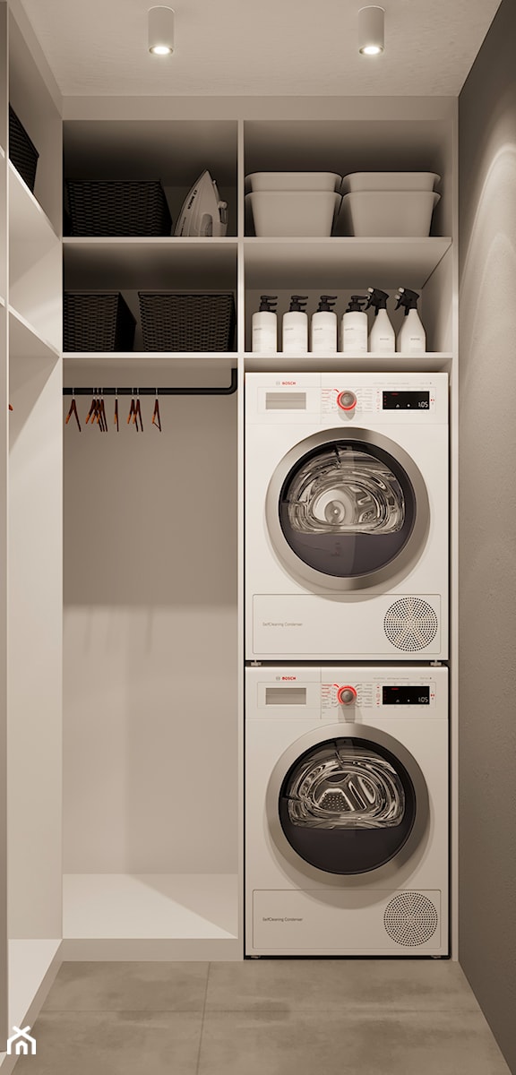 Schowek z pralką - zdjęcie od Quality Design - projekty i kompleksowe wykończenia wnętrz