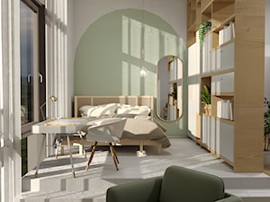 Sypialnia na podeście - zdjęcie od Kamila Kuś Interior Design