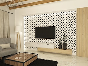 ściana za TV - zdjęcie od Panele ażurowe Dekora