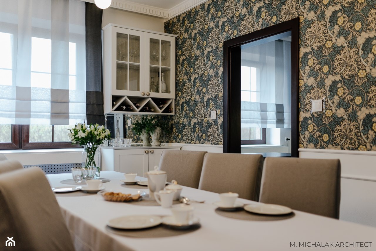 Jadalnia, czyli obiad z Williamem Morrisem - zdjęcie od Magdalena Michalak Architekt Wnętrz - Homebook