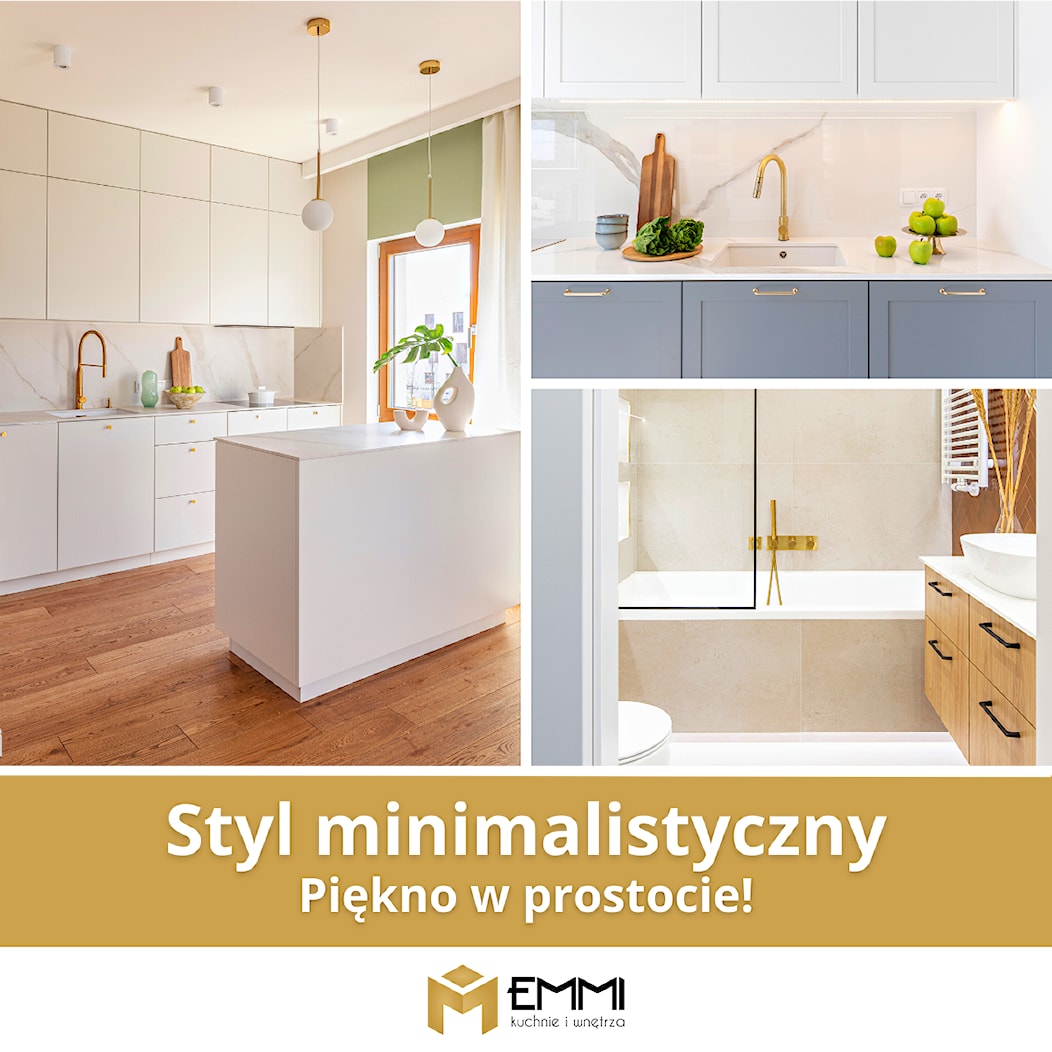 Mieszkanie w minimalistycznym stylu - zdjęcie od Emmi Kuchnie i Wnętrza - Homebook