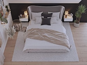 Projekt sypialni w klimacie BOHO - Sypialnia, styl nowoczesny - zdjęcie od Pracownia Abstracto