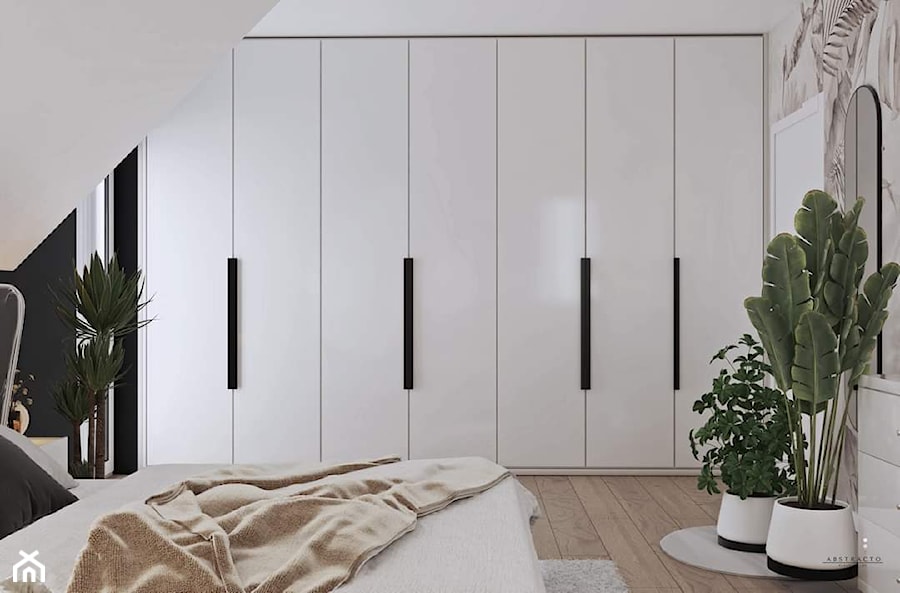 Projekt sypialni w klimacie BOHO - Sypialnia, styl nowoczesny - zdjęcie od Pracownia Abstracto