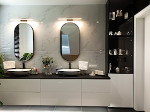 Realizacja czarno-białej łazienki - Łazienka - zdjęcie od Pracownia Abstracto