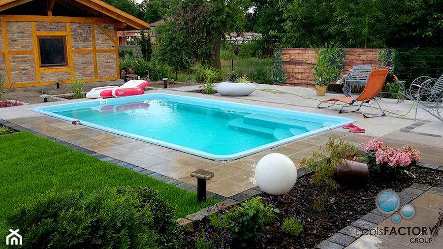 Basen ogrodowy AMUR / Gotowy basen z laminatu - zdjęcie od NAWI Design