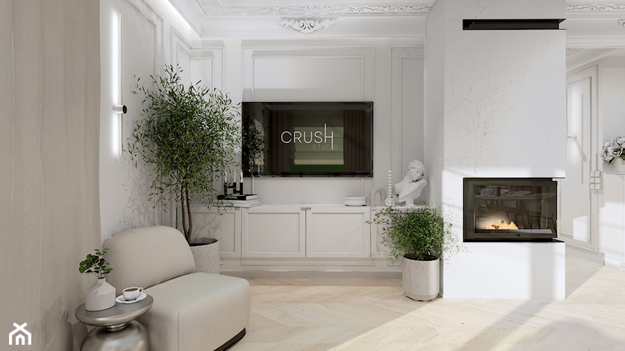 SALON MODERN CLASSIC - Salon, styl glamour - zdjęcie od Crush Studio