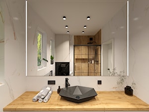 Łazienka 6m² - Łazienka, styl nowoczesny - zdjęcie od MoNo Projekty Wnętrz