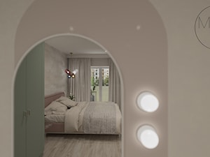 Mieszkanie 56m² - Sypialnia, styl nowoczesny - zdjęcie od MoNo Projekty Wnętrz