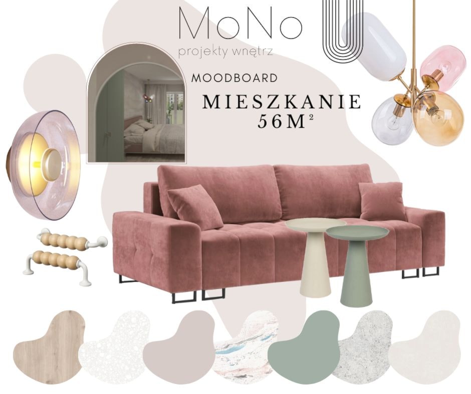 Moodboardy - Salon, styl nowoczesny - zdjęcie od MoNo Projekty Wnętrz - Homebook