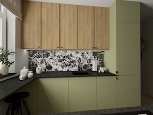 Kuchnia w mieszkaniu 6m² - Kuchnia, styl nowoczesny - zdjęcie od MoNo Projekty Wnętrz