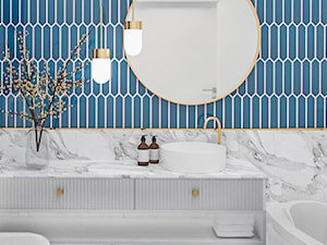 Niebieska łazienka - zdjęcie od MIAG Architekci