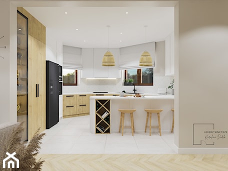 Aranżacje wnętrz - Kuchnia: CALM & CLASSIC KITCHEN - Ubierz Wnętrze Karolina Dudek. Przeglądaj, dodawaj i zapisuj najlepsze zdjęcia, pomysły i inspiracje designerskie. W bazie mamy już prawie milion fotografii!