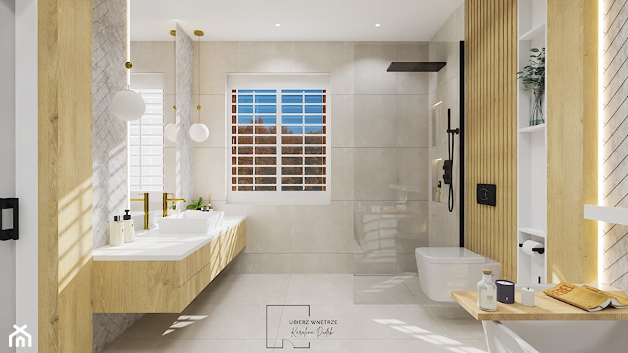 CLASSIC & CALM BATHROOM - zdjęcie od Ubierz Wnętrze Karolina Dudek