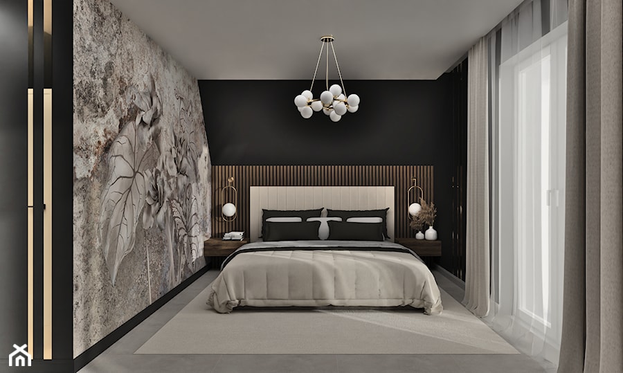 Sypialnia ze skosem - zdjęcie od Studio Projektowania Wnętrz Agata Hylla