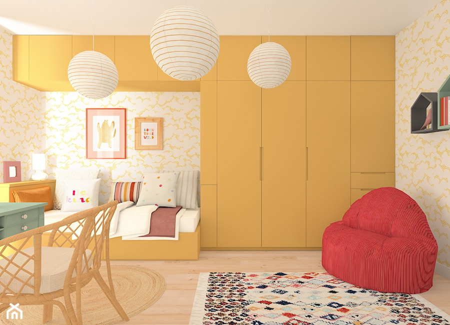 Słoneczny pokój dla 10-łatki - zdjęcie od Studio Cudnie • Aleksandra Kamińska • architektura wnętrz