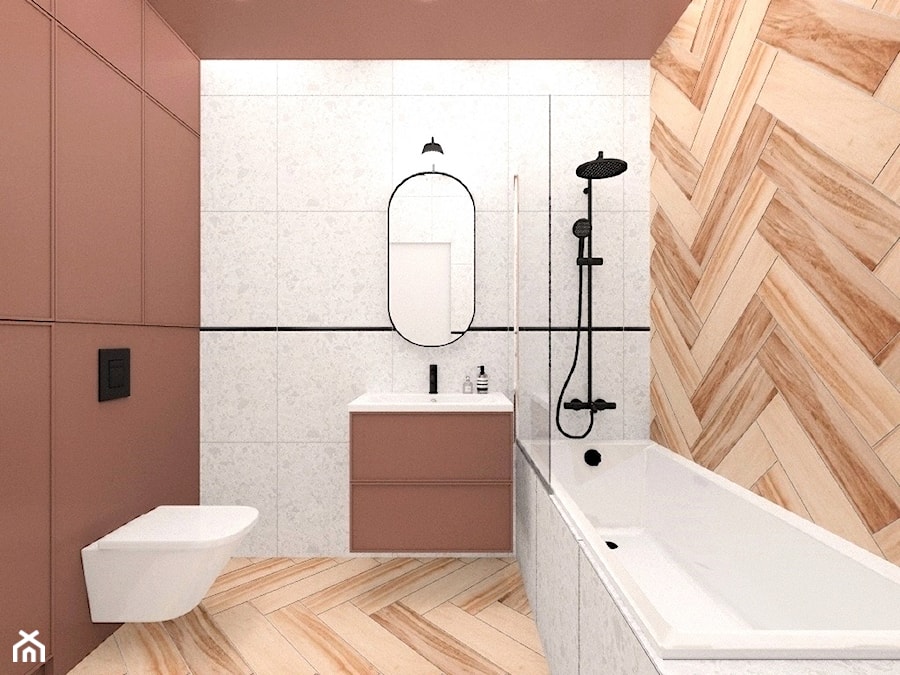 Projekt łazienki - zdjęcie od Studio Cudnie • Aleksandra Kamińska • architektura wnętrz