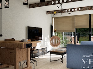 Aranżacja Vena - salon w loftowym klimacie - zdjęcie od Projektowanie Wnętrz Lublin Vena
