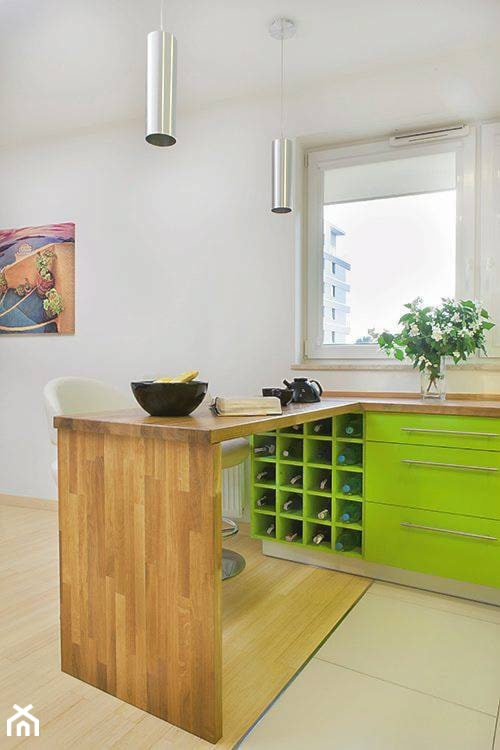 Kolorowe mieszkanie - Kuchnia, styl nowoczesny - zdjęcie od Gutdesign