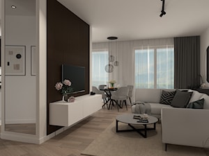 Mieszkanie łączone w jedno - salon - zdjęcie od KZ Home Design