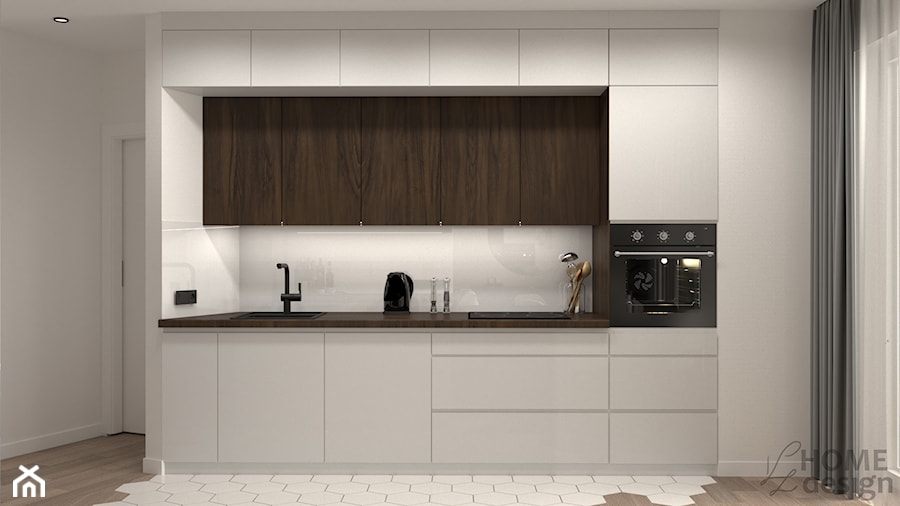 Mieszkanie łączone w jedno - kuchnia - zdjęcie od KZ Home Design