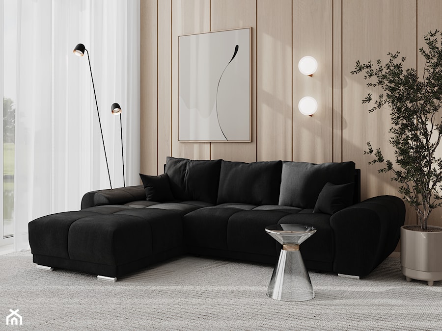 Sofa czarna - zdjęcie od dinana.studio