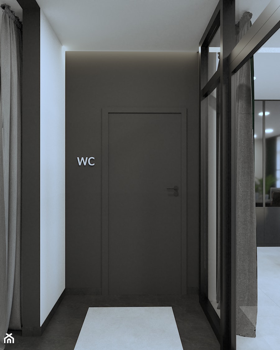 Projekt łazienki dla gości w kancelarii w Iławie - zdjęcie od Projektowanie Wnętrz Weronika Lesińska