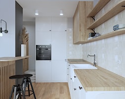 Projekt kuchni mieszkania w Brodnicy - zdjęcie od Projektowanie Wnętrz Weronika Lesińska - Homebook