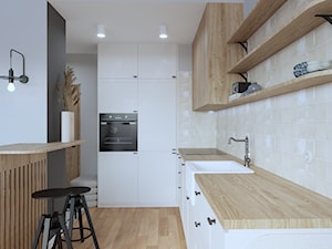 Projekt kuchni mieszkania w Brodnicy - zdjęcie od Projektowanie Wnętrz Weronika Lesińska