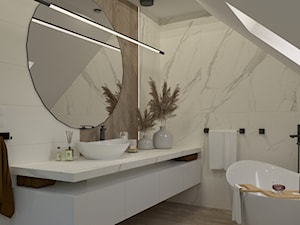 Ostrów Wielkopolski - łazienka na poddaszu - zdjęcie od Strefa Architektura i Wnętrza