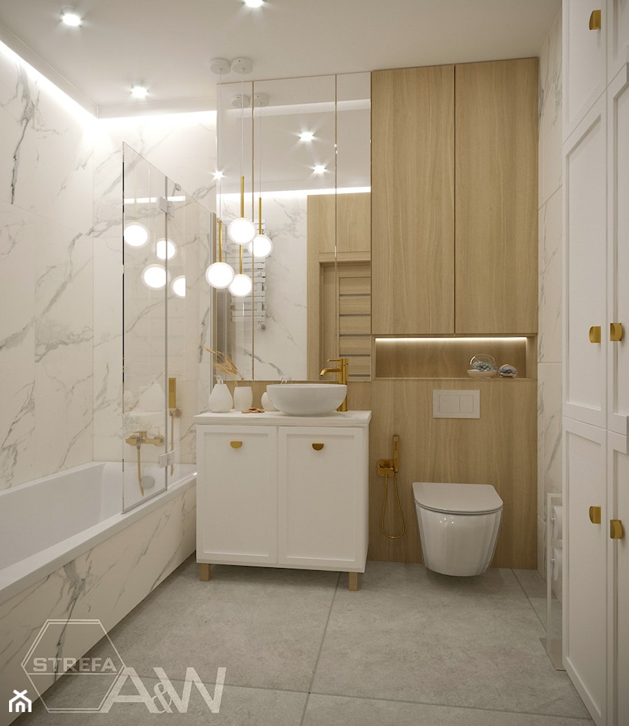 Szydłowiec - łazienka - zdjęcie od Strefa Architektura i Wnętrza