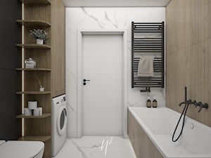 Przytulna łazienka - zdjęcie od Nkwadrat Studio