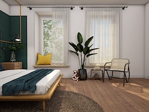Eklektyczna sypialnia - zdjęcie od Nkwadrat Studio
