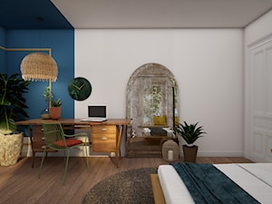 Eklektyczna sypialnia - zdjęcie od Nkwadrat Studio