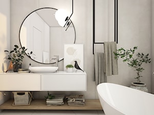 Minimalizm w łazience - zdjęcie od Nkwadrat Studio