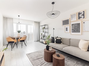 Projekt mieszkania na warszawskich Bielanach - Salon, styl skandynawski - zdjęcie od Uwolnij wnętrze | Joanna Karolczyk