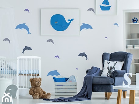 Aranżacje wnętrz - Pokój dziecka: Delfinki - szablon malarski wielokrotny dla dzieci - Nakleo Art&Wall Decor. Przeglądaj, dodawaj i zapisuj najlepsze zdjęcia, pomysły i inspiracje designerskie. W bazie mamy już prawie milion fotografii!