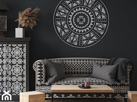 Aranżacje wnętrz - Salon: African Mandala - szablon malarski wielokrotny - Nakleo Art&Wall Decor. Przeglądaj, dodawaj i zapisuj najlepsze zdjęcia, pomysły i inspiracje designerskie. W bazie mamy już prawie milion fotografii!