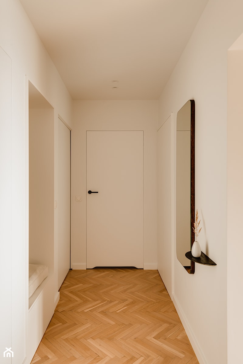 Mieszkanie przepełnione światłem - Hol / przedpokój, styl skandynawski - zdjęcie od LBWA