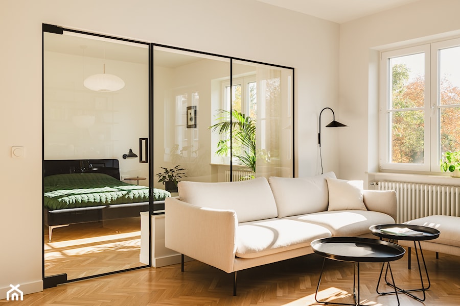 Mieszkanie przepełnione światłem - Salon, styl skandynawski - zdjęcie od LBWA