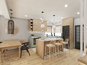 Dom 150 m2, Kobyłka - Kuchnia, styl nowoczesny - zdjęcie od HORIZON+